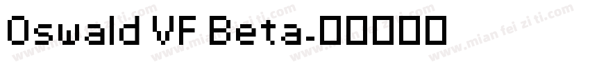 Oswald VF Beta字体转换